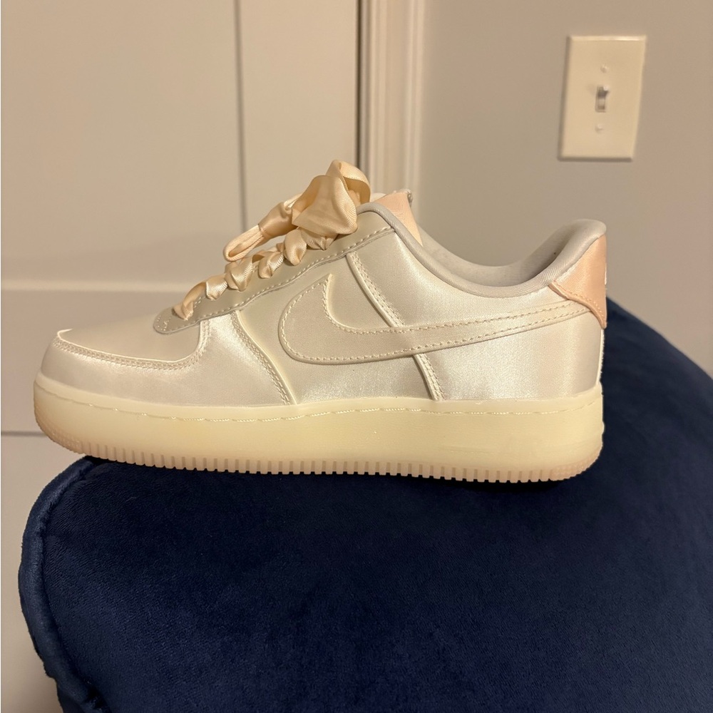 Nike Ivory Satin Sneakers